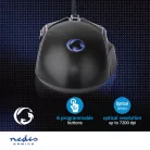 Gaming Mouse | Vezetékes | 800 / 1200 / 2400 / 3200 / 4800 / 7200 dpi | Állítható DPI | Gombok száma: 6 | Jobbkezes | 1.50 m | LED