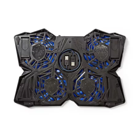 Gaming Notebook Cooler | Ventilátorok száma: 4 | USB-áramellátású | 15 " | 19 " | LED