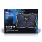 Gaming Notebook Cooler | Ventilátorok száma: 4 | USB-áramellátású | 15 " | 19 " | LED