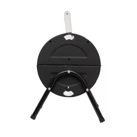 Home GR01 hordozható asztali grill, faszén, faszénbrikett, nyitott vagy zárt fedél, 2 rostély, 2 széntartó rács, 22 cm rostélymagasság asztaltól