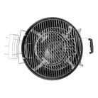 Home GR03 fedeles gömbgrill, faszén, faszénbrikett, zománcozott acél tűztér és fedél, krómozott acél rostély, galvanizált acél széntartó, 76 cm rostélymagasság a talajtól