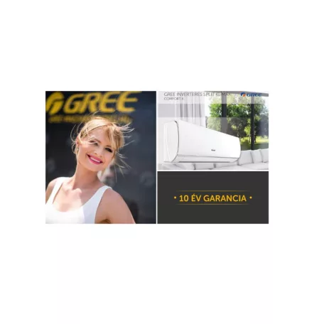 Gree PULSE split kílma GWH12AGB-K6DNA1A Pulse Inverter Klíma, WIFI, 3,5 KW -s légkondícionáló