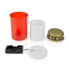 LED Sírfény | Pult Kijelző | A csomagolásban található lámpák száma: 12 db | Valósághű Villogó Hatás | Időzítő funkció: 6 óra bekapcsolva/18 óra kikapcsolva