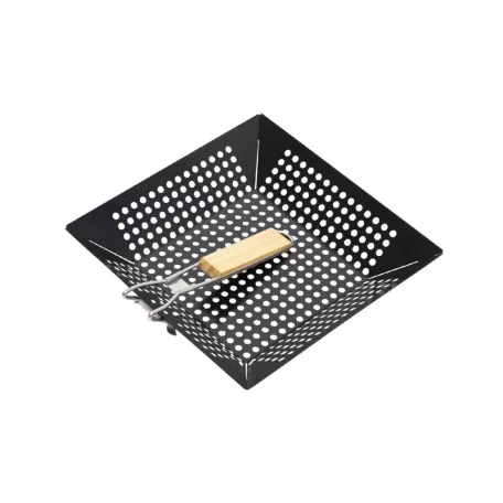 Home GRT02 tapadásmentes sütőkosár, nyéllel, szögletes kialakítás, tapadásmentes bevonat, 305x305x50 mm