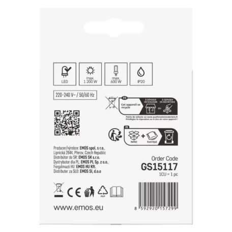 EMOS Mozgásérzékelő (PIR) IP20 1200W