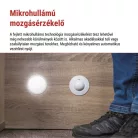Mikrohullámú érzékelő (mozgásérzékelő) IP20 1200W, fehér
