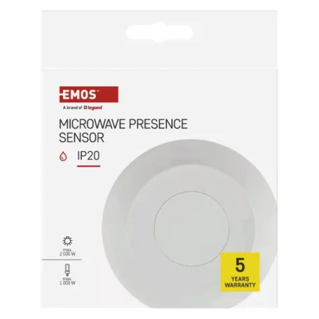 Mikrohullámú jelenlétérzékelő IP20 24GHZ 2000W