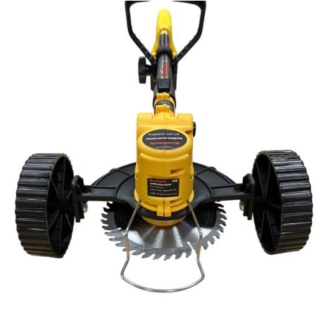 Kraftech 68v akkumulátoros fűkasza, Kraftech GT-1534iPro 16 részes Kerekes fűkasza, akkus bozótvágó és Szegélynyíró 2db 68v akkumulátorral