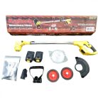 Kraftech 68v akkumulátoros fűkasza, Kraftech GT-1534iPro 16 részes Kerekes fűkasza, akkus bozótvágó és Szegélynyíró 2db 68v akkumulátorral