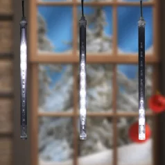   Home G 550 LED-es jégcsap fényfüggöny, kül- és beltéri kivitel, 50 db hidegfehér LED, füzér hossza 1,6 m