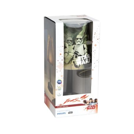 Star Wars asztali lámpa Led  3xAAA auto off mod elalvás segítő program  Philips7179630p0 a0172 Philips Star Wars Birodalmi rohamosztagos asztali lámpa 1x0,6w LED asztali lámpa 3xAA elemmel