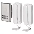 Vezetékes otthoni audio kapucsengő készlet H1086, 2 vevőegységgel