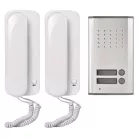 Vezetékes otthoni audio kapucsengő készlet H1086, 2 vevőegységgel