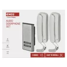 Vezetékes otthoni audio kapucsengő készlet H1086, 2 vevőegységgel