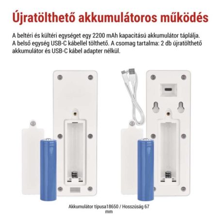 Vezeték nélküli otthoni audio kapucsengő készlet H1087, 1 résztvevő