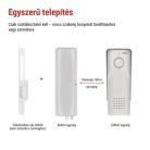 Vezeték nélküli otthoni audio kapucsengő készlet H1088, 1 résztvevő