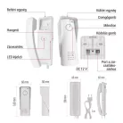 Vezeték nélküli otthoni audio kapucsengő készlet H1088, 1 résztvevő