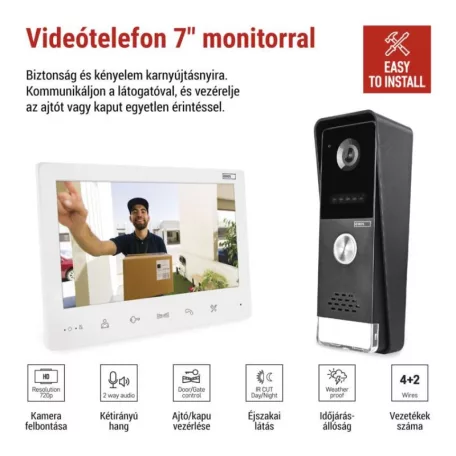 EM-LS07HD otthoni videó kaputelefon készlet