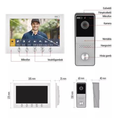 EM-04Z 2WIRE otthoni videó kaputelefon készlet