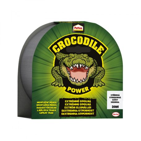 Pattex Crocodile ragasztószalag - ezüst - 20 m