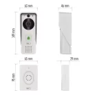 GoSmart Vezeték nélküli akkumulátoros video kaputelefon IP-09D wifivel és napelemmel