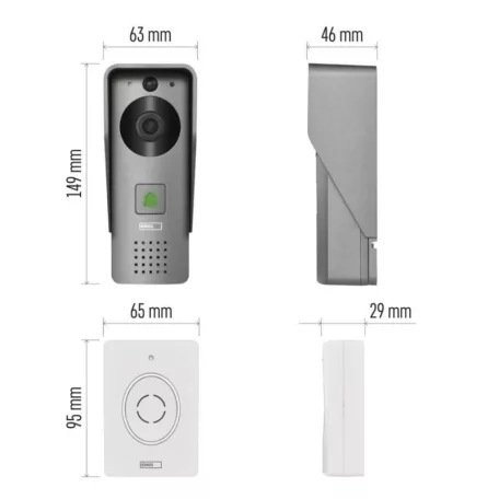 GoSmart Vezeték nélküli video kaputelefon IP-09C wifivel