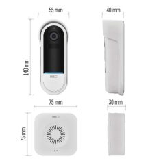   GoSmart Vezeték nélküli akkumulátoros video kaputelefon IP-15S wifivel