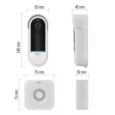   GoSmart Vezeték nélküli akkumulátoros video kaputelefon IP-15S wifivel