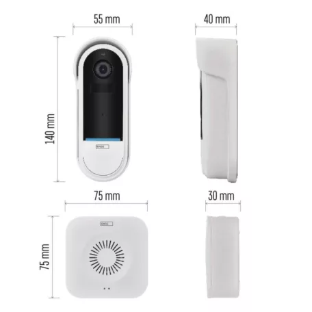 GoSmart Vezeték nélküli akkumulátoros video kaputelefon IP-15S wifivel