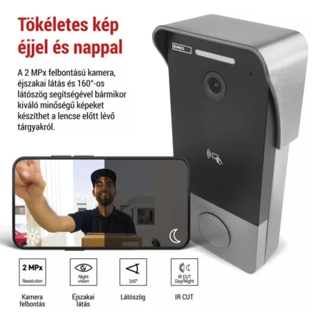 GoSmart videós ajtócsengő IP-20PoE