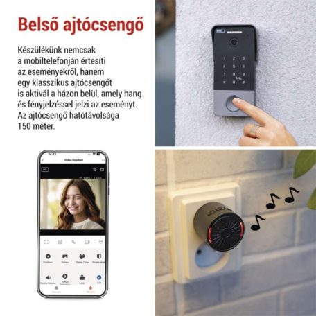 GoSmart videós ajtócsengő IP-21PoE