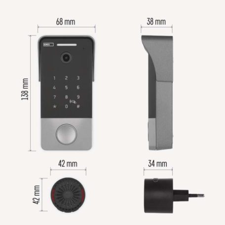 GoSmart videós ajtócsengő IP-21PoE