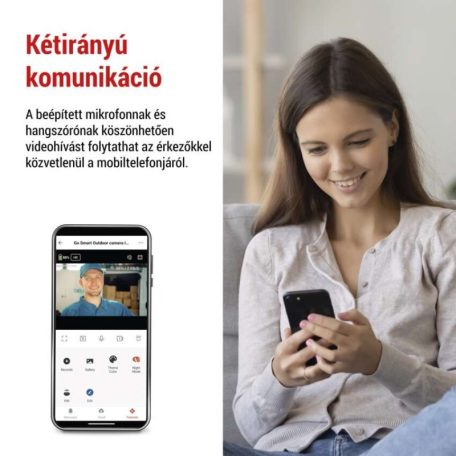 GoSmart Kültéri akkumulátoros kamera IP-600 EYE wifivel és napelemmel