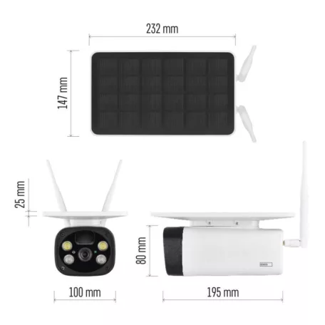 GoSmart Kültéri akkumulátoros kamera IP-600 EYE wifivel és napelemmel