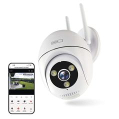   GoSmart Wifis kültéri forgatható kamera IP-800 WASP, fehér