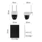 GoSmart Kültéri akkumulátoros kamera IP-1200 WASP wifivel és napelemmel