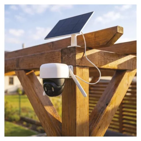 GoSmart Kültéri akkumulátoros kamera IP-1200 WASP wifivel és napelemmel