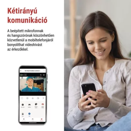 GoSmart Kültéri akkumulátoros kamera IP-1200 WASP wifivel és napelemmel