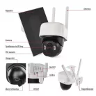 GoSmart Kültéri akkumulátoros kamera IP-1200 WASP wifivel és napelemmel