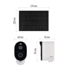   GoSmart Kültéri akkumulátoros kamera IP-1150 SNAP wifivel és napelemmel