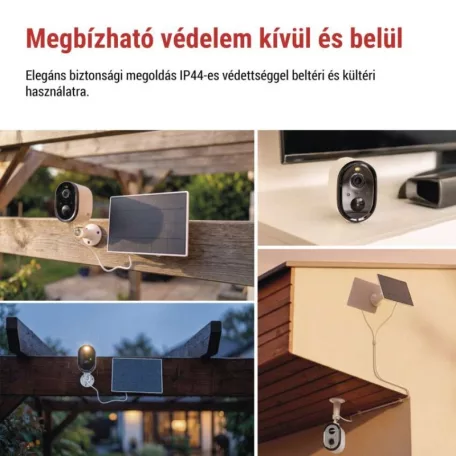 GoSmart Kültéri akkumulátoros kamera IP-1150 SNAP wifivel és napelemmel