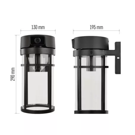 GoSmart Wifis kültéri forgatható kamera IP-1300 LANTERN világítással, fekete