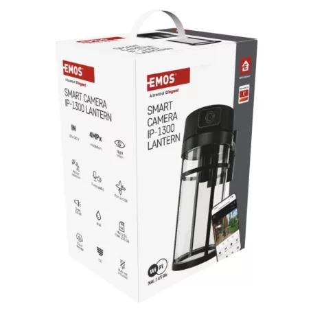 GoSmart Wifis kültéri forgatható kamera IP-1300 LANTERN világítással, fekete