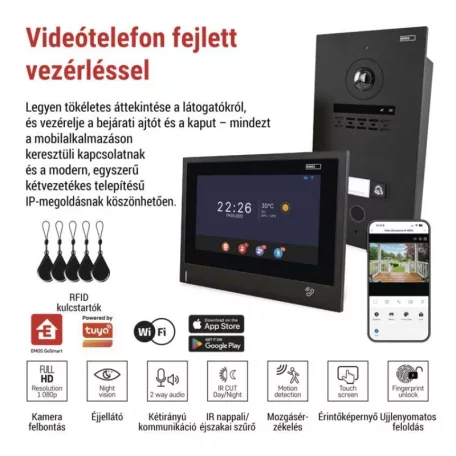 GoSmart IP-880A 2WIRE otthoni videó kaputelefon készlet WiFi-vel
