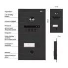 GoSmart kameraegység az IP880B 2WIRE monitorhoz és az IP-880A 2WIRE kaputelefonhoz, 1 gomb