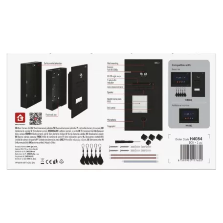 GoSmart kameraegység az IP880B 2WIRE monitorhoz és az IP-880A 2WIRE kaputelefonhoz, 3 gomb