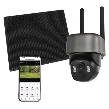 GoSmart Kültéri akkumulátoros kamera IP-6100G HAWK 4G LTE-vel és napelemmel