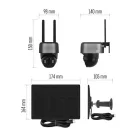 GoSmart Kültéri akkumulátoros kamera IP-6100G HAWK 4G LTE-vel és napelemmel