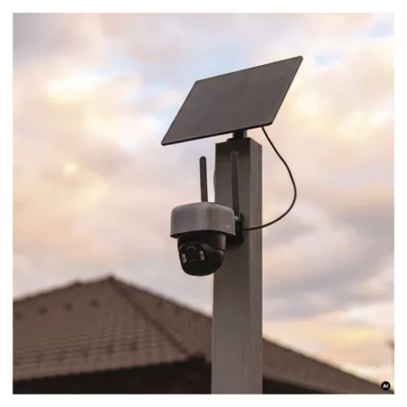 GoSmart Kültéri akkumulátoros kamera IP-6100G HAWK 4G LTE-vel és napelemmel