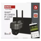 GoSmart Kültéri akkumulátoros kamera IP-6100G HAWK 4G LTE-vel és napelemmel